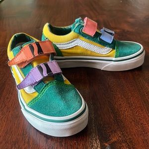 Gently worn crayola vans (very rare)